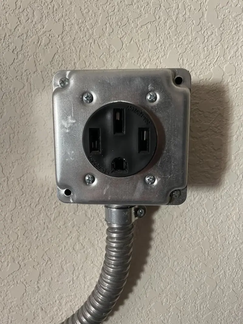 NEMA 14-50 outlet installed for Smart Home Electrical in Ellenton